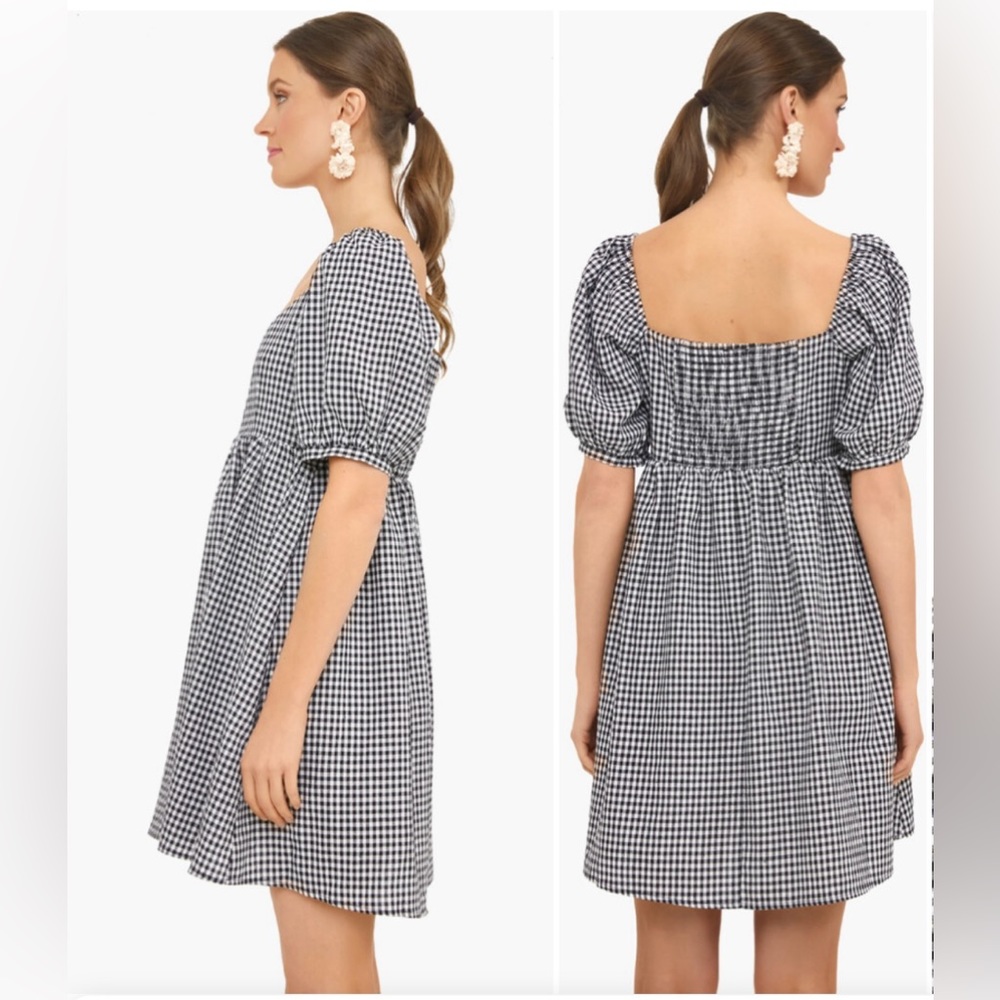 Pomander Place Black & White Gingham Mini Dress
